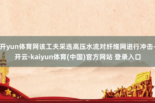 开yun体育网该工夫采选高压水流对纤维网进行冲击-开云·kaiyun体育(中国)官方网站 登录入口