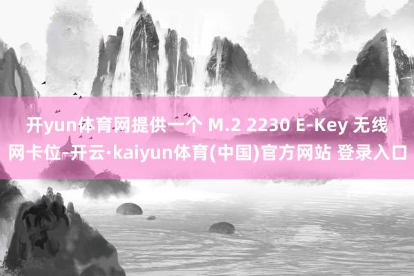 开yun体育网提供一个 M.2 2230 E-Key 无线网卡位-开云·kaiyun体育(中国)官方网站 登录入口