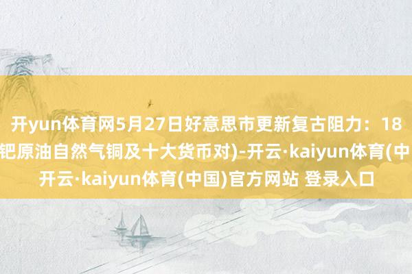 开yun体育网5月27日好意思市更新复古阻力：18品种复古阻力(金银铂钯原油自然气铜及十大货币对)-开云·kaiyun体育(中国)官方网站 登录入口